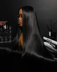 Eliza | 🔸Densité élevée 550 g🔸 Perruque de luxe SDD cheveux lisses et soyeux, sans colle, avec dentelle HD