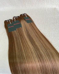 Lot de cheveux bruts balayage blond coucher de soleil