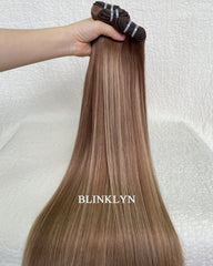 Lot de cheveux bruts balayage blond coucher de soleil