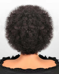 Lyla | Human Hair 13x4 Lace Frontal Short Afro Pre Braided Wig