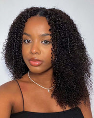Maya | "Removable Sew-in" Kinky Curly V Part Wig U Part Wig
