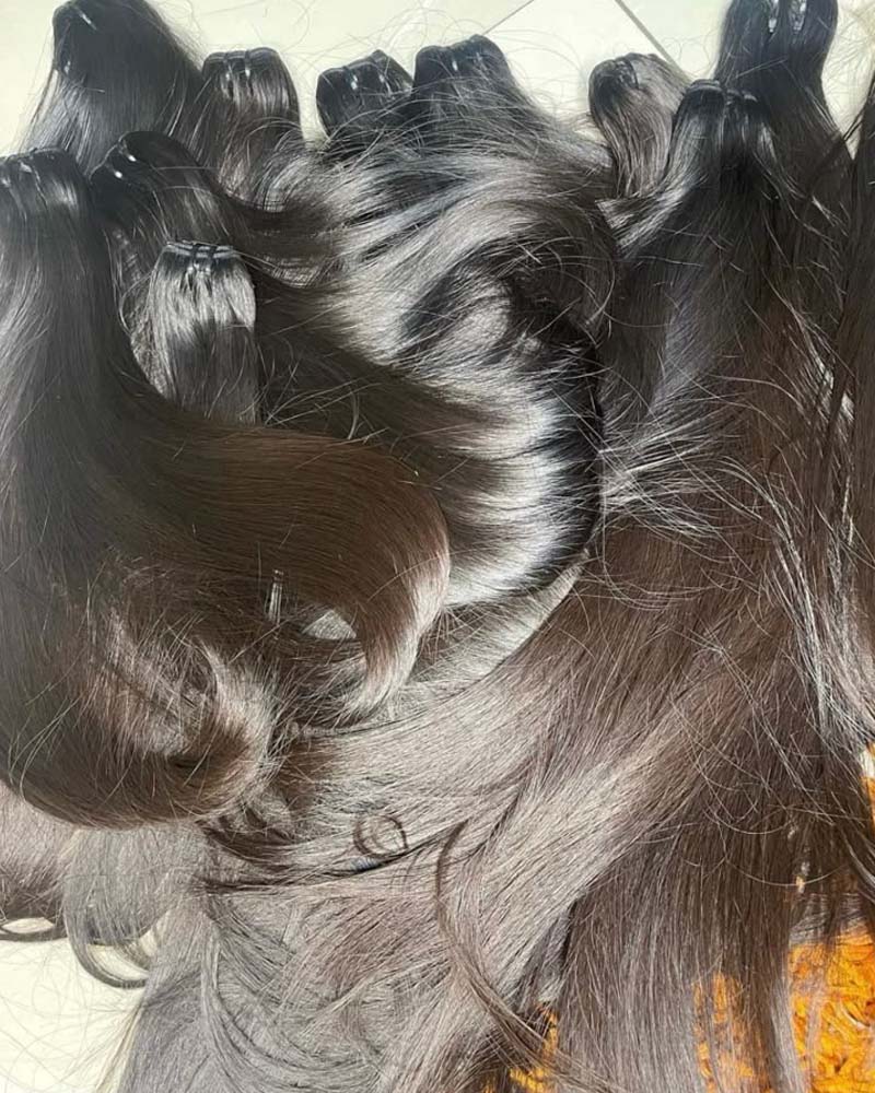 Extensions de cheveux naturels de luxe, lisses et authentiques