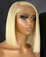 Nicole | HD 2x6 5x5 6x6 Closure Wig Blonde #613 Glueless Bob Wig