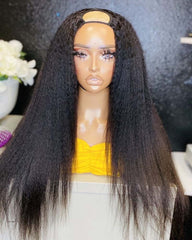 Tamara | "Removable Sew-in" Kinky Straight V Part Wig U Part Wig