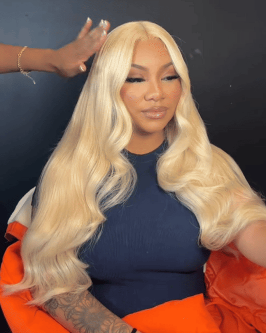 Maria | Peruca HD Lace Body Wave #613 Loira sem cola