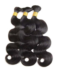 Mèches épaisses de cheveux humains ondulés style bohème, tresses sans trame