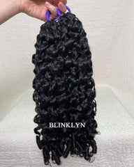 Burmese Curly Human Hair Miracle Knots Feather Crochet Hair
