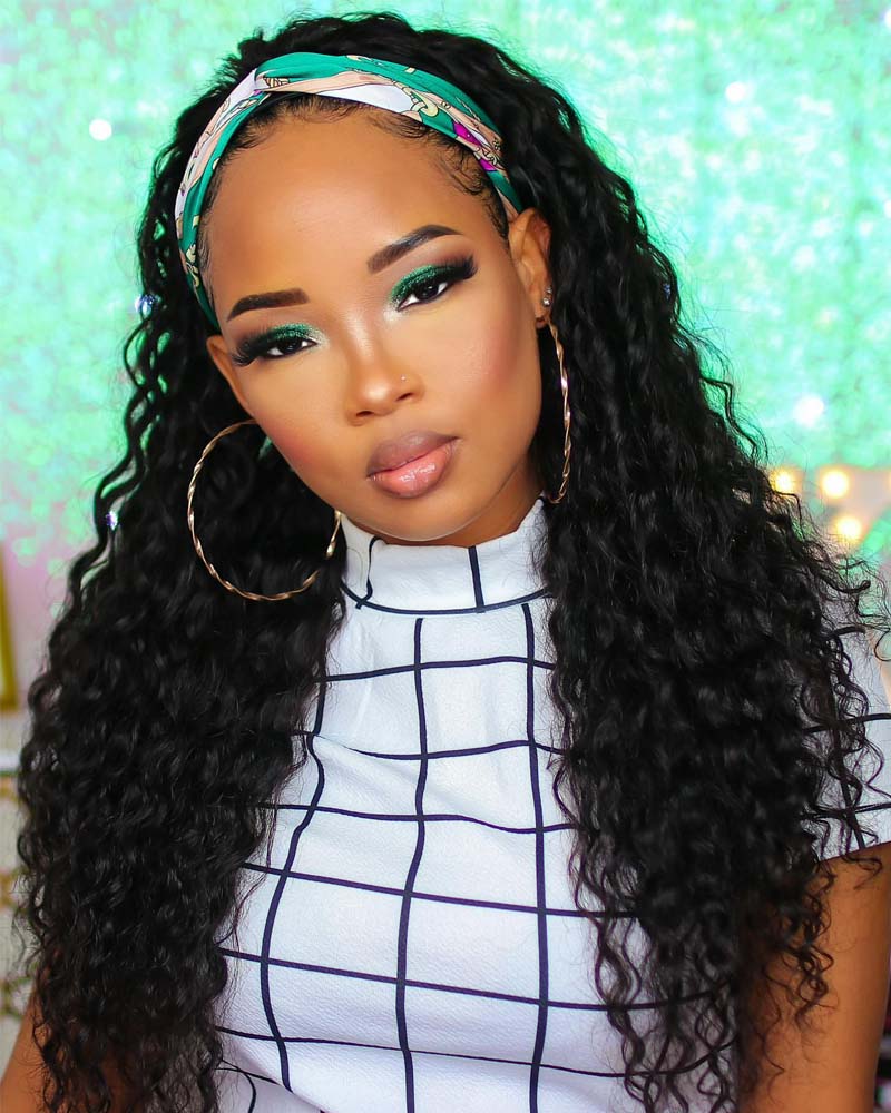 Lara | Perruque bandeau en cheveux humains bouclés