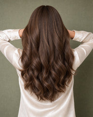 Dark Roots Latte Brunette Premium European Hair Lace Top Wig