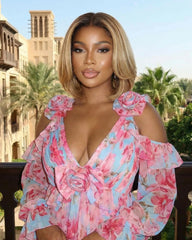 Emma | Dark Roots Blonde Balayage Short Bob Lace Wig