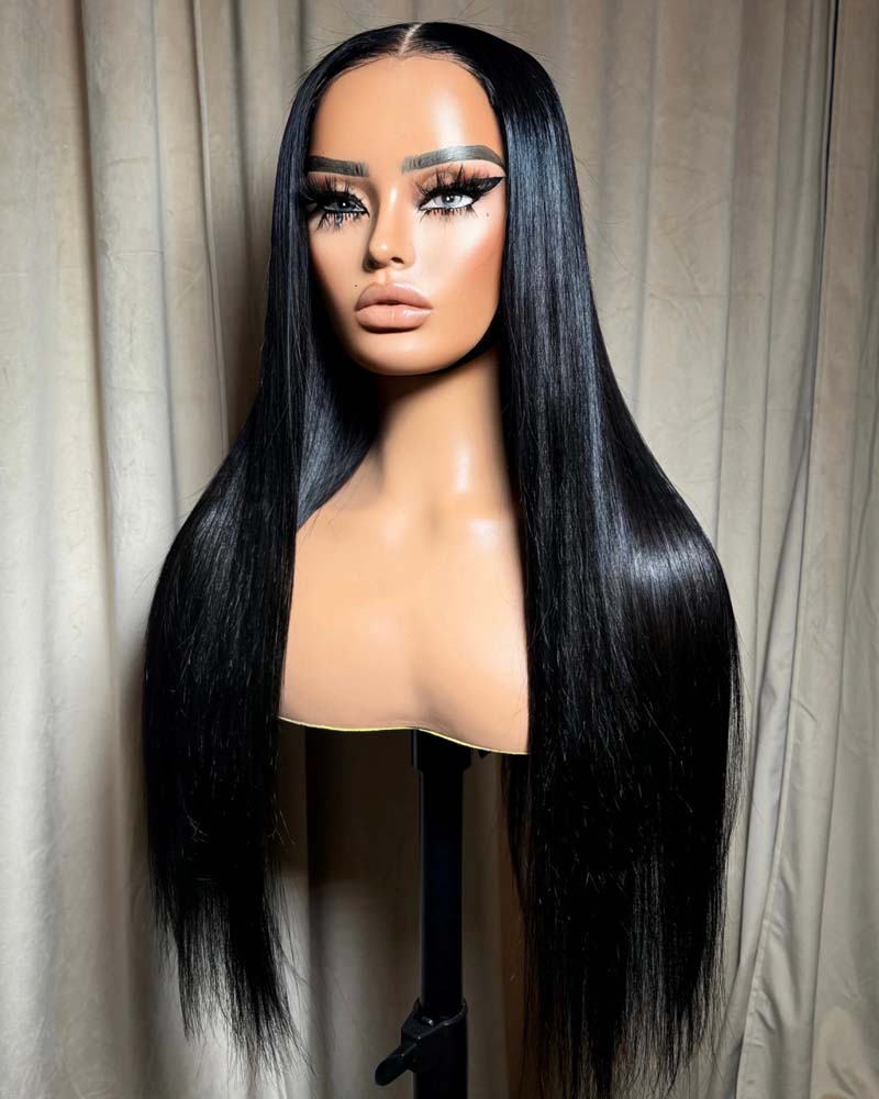 Cosmina | Luxury RAW HAIR Straight HD Lace Frontal & Closure Glueless Wig