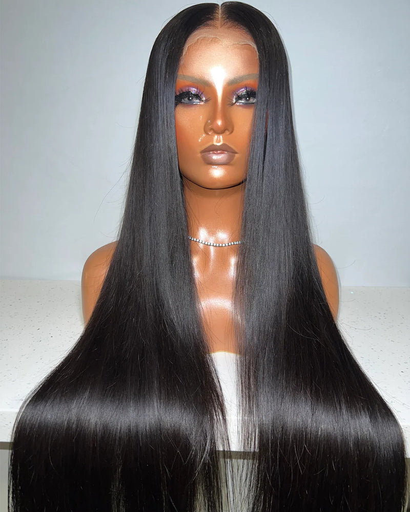 Eliza | 🔸Densité élevée 550 g🔸 Perruque de luxe SDD cheveux lisses et soyeux, sans colle, avec dentelle HD