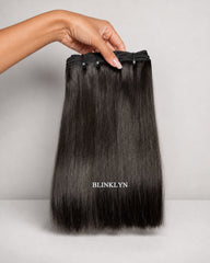 Mèches épaisses de cheveux vierges lisses SDD (Super Double Drawn)