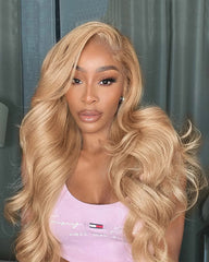 Linda | Straight Hair Honey Blonde HD Lace Frontal & Closure Glueless Wig