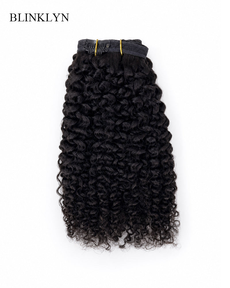 Extensions de cheveux humains crépus à clips