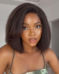 Jasmine | HD 2x6 5x5 6x6 Closure Wig Kinky Straight Glueless Bob Wig