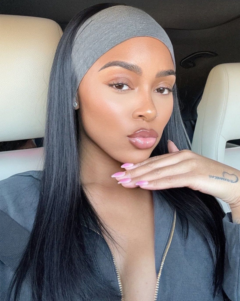 Alex | Perruque bandeau en cheveux humains lisses