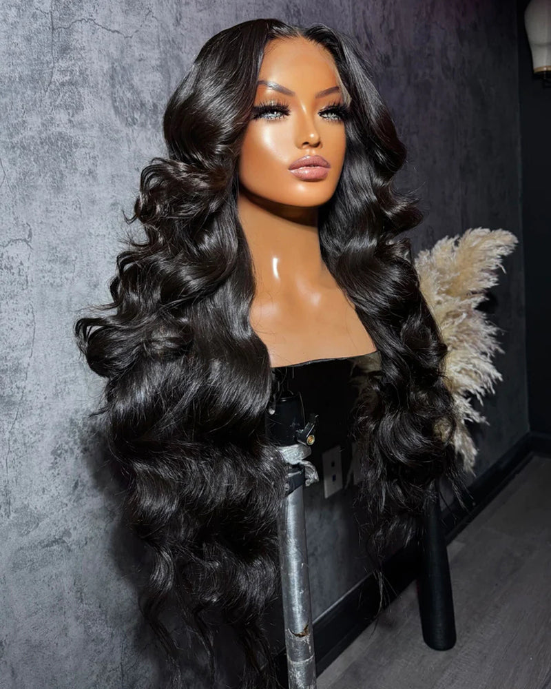 Catherine | Perruque sur mesure (3/4/5 paquets) Perruque ondulée HD sans colle