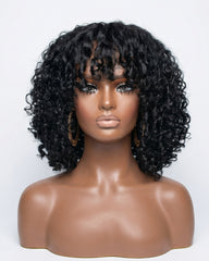 Gina | Lace Closure Fringe Curly Bob Glueless Wig