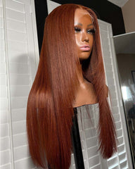 Lindsay | Cinnamon Layers 100% Human Hair HD Lace Glueless Wig
