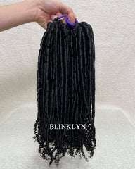Pixie Curly Human Hair Miracle Knots Feather Crochet Hair
