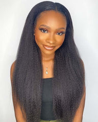 Tamara | "Removable Sew-in" Kinky Straight V Part Wig U Part Wig