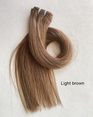 Brown & Black Pre-Colored Raw Hair Bundles