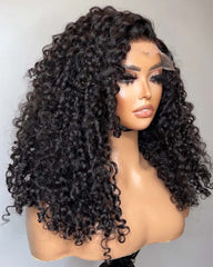 Sonia | Peruca SDD Super Double Drawn Loose Curly HD Lace Frontal e Fechamento Sem Cola