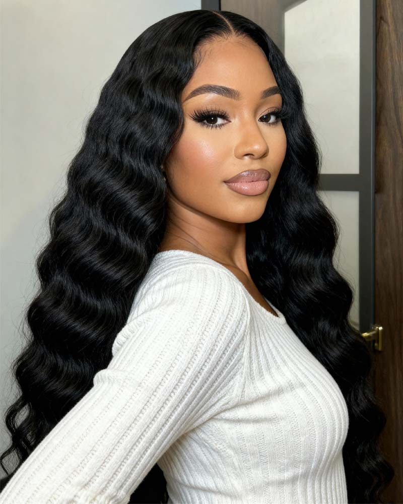 Dora | Loose Deep Wave Lace Frontal & Closure Glueless Wig