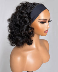 Rayna | Perruque Bandeau Cheveux Humains Bouclés Doux et Souples