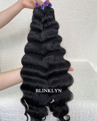 Loose Deep Wave Human Hair Miracle Knots Feather Crochet Hair