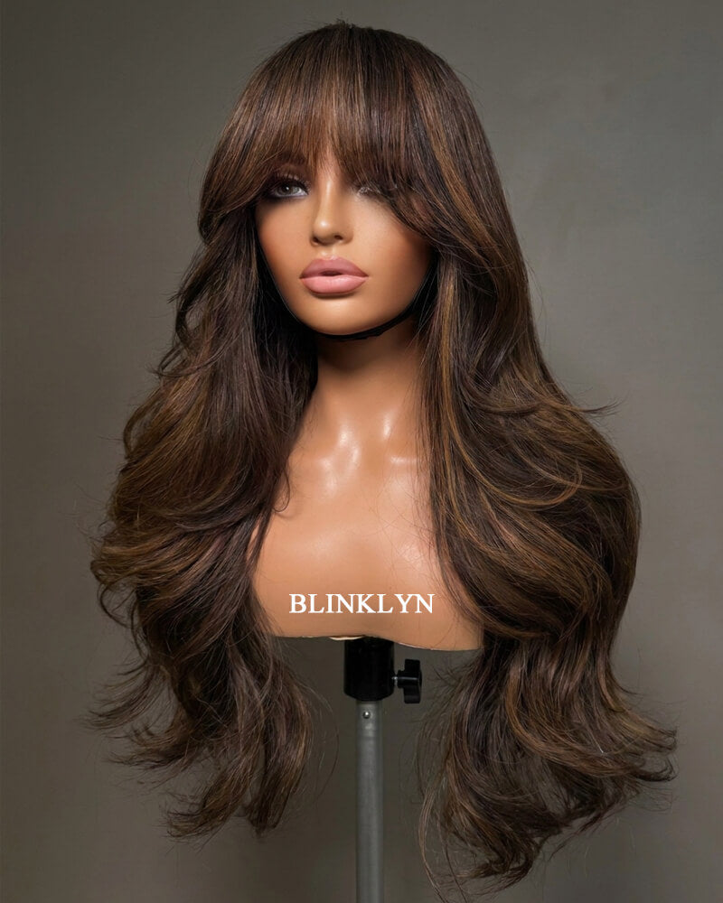 London | Mocha Brown Balayage HD Lace Raw Hair Wig
