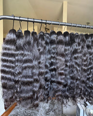 Natural Wavy Authentic Raw Hair Bundles
