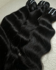 Natural Wavy Authentic Raw Hair Bundles