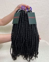 Pixie Curly Human Hair Miracle Knots Feather Crochet Hair