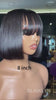 Tiara | Peruca Bob com franjas sem cola SDD Super Double Drawn HD 5x5