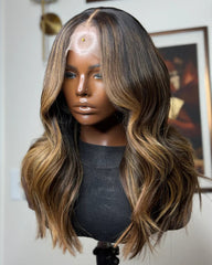 Hope | Brown and Golden Blonde Balayage Glueless Wig