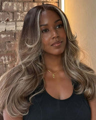 Fiona | RAW Hair Highlight Ash Blonde HD Lace Glueless Wig