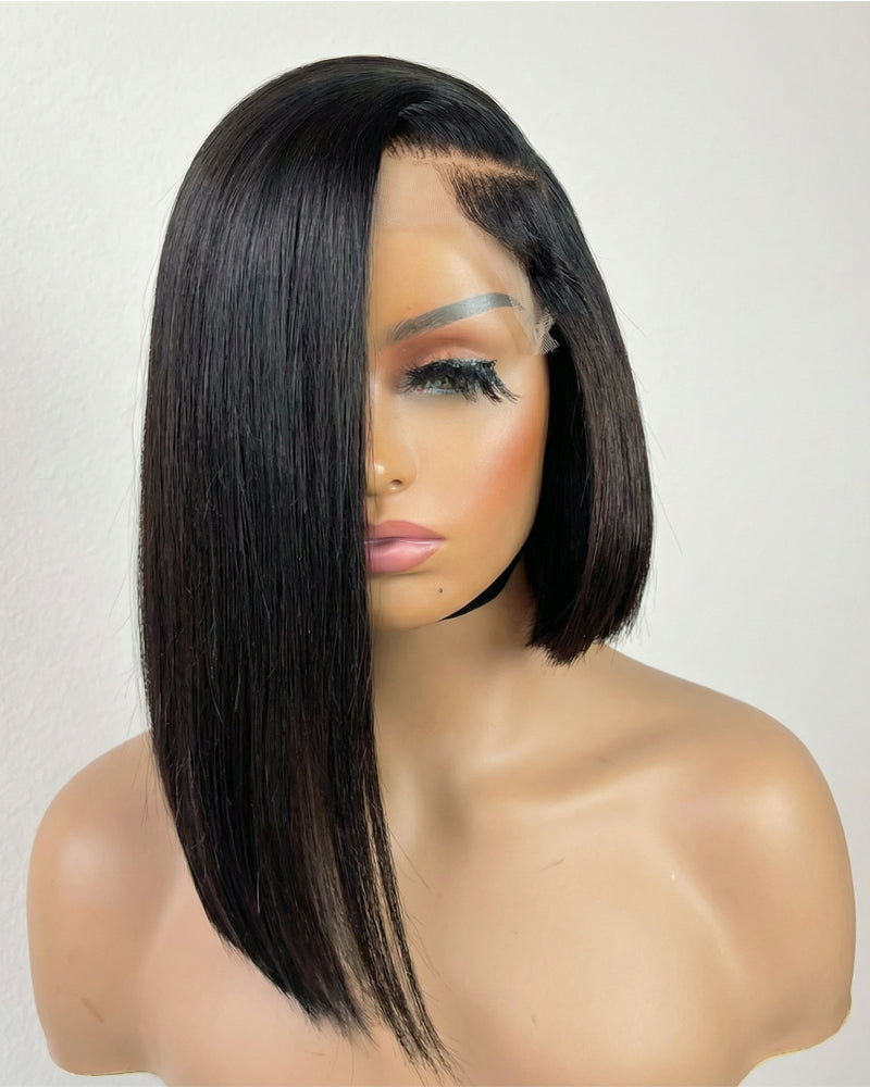 Stacey | HD 5x5 6x6 Closure Side Part Asymmetrical Bob Wig