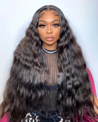 Kali | Peruca de luxo com cabelo cru, natural, ondulado, HD, renda frontal e fechamento sem cola