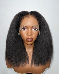 Kacey | Kinky Straight Hybrid Hairline Realistic Natural Wig