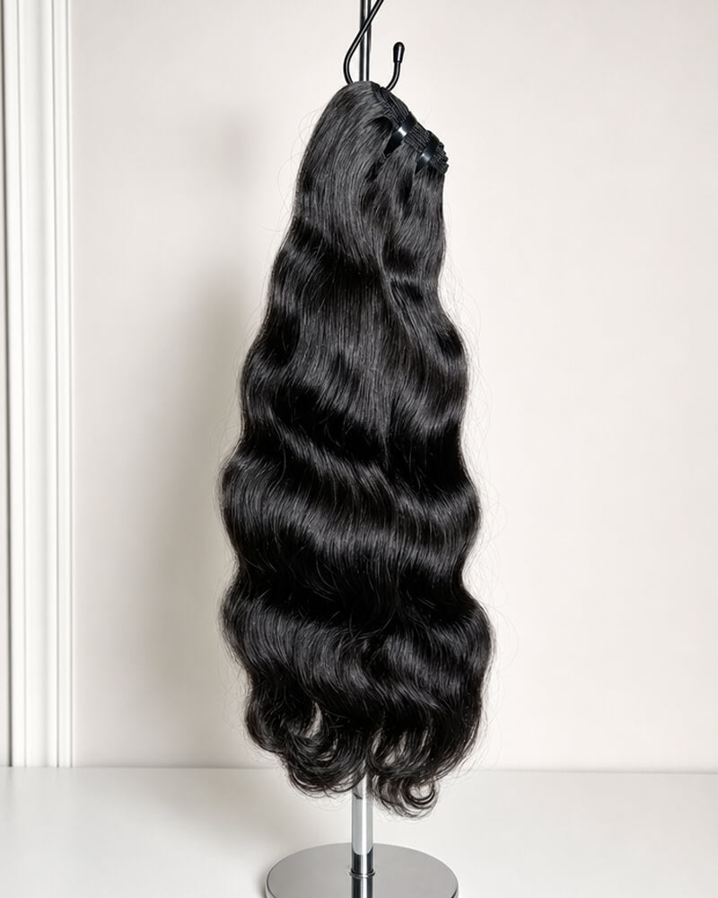 Natural Wavy Authentic Raw Hair Bundles