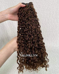 Honey Blonde Highlight Burmese Curly SDD Bundle Human Hair Extensions