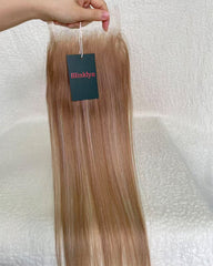 Fermeture et frontale en dentelle HD Balayage Cheveux bruts