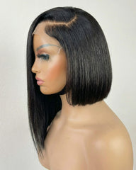 Stacey | HD 5x5 6x6 Closure Side Part Asymmetrical Bob Wig