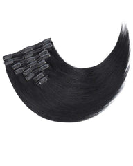 THICK Human Hair Straight Hair Clip ins