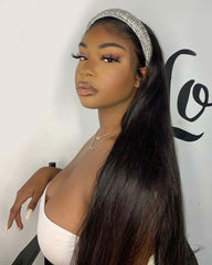 Lucia | Perruque bandeau authentique en cheveux lisses et soyeux RAW HAIR