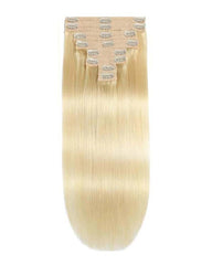 Straight Hair Blonde #613 Clip ins