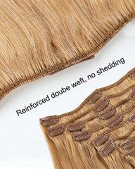 Straight Hair Honey Blonde Clip ins