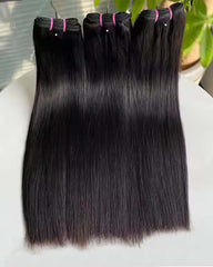 Mèches épaisses de cheveux humains vierges lisses (SDD)